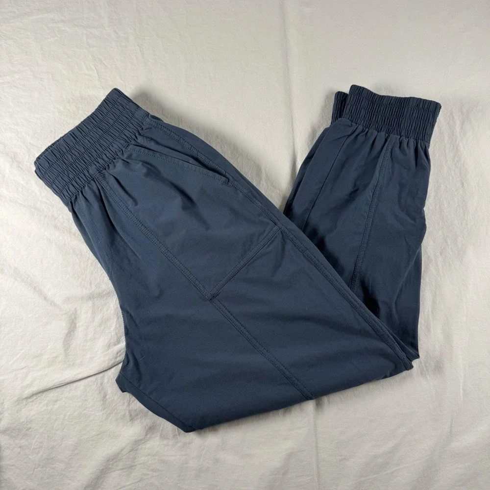 CALIA Women's Size XS Blue‎ High Rise Ankle Zip Joggers Pockets
